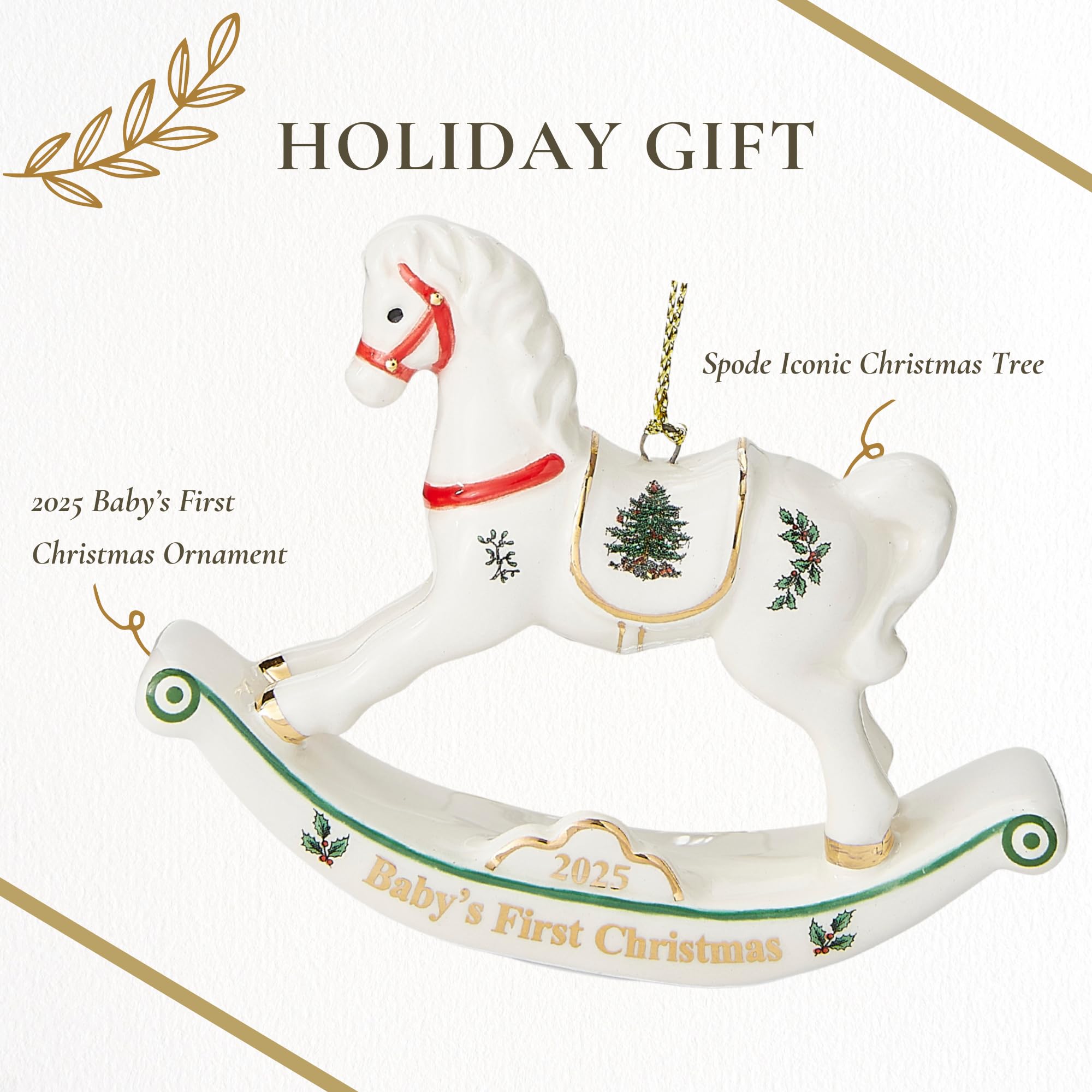 しょうページ Amazon.co.jp: Spode First Horse オーナメント 2025 - ハンドペイント